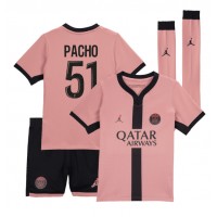 Camisa de time de futebol Paris Saint-Germain Willian Pacho #51 Replicas 3º Equipamento Infantil 2024-25 Manga Curta (+ Calças curtas)